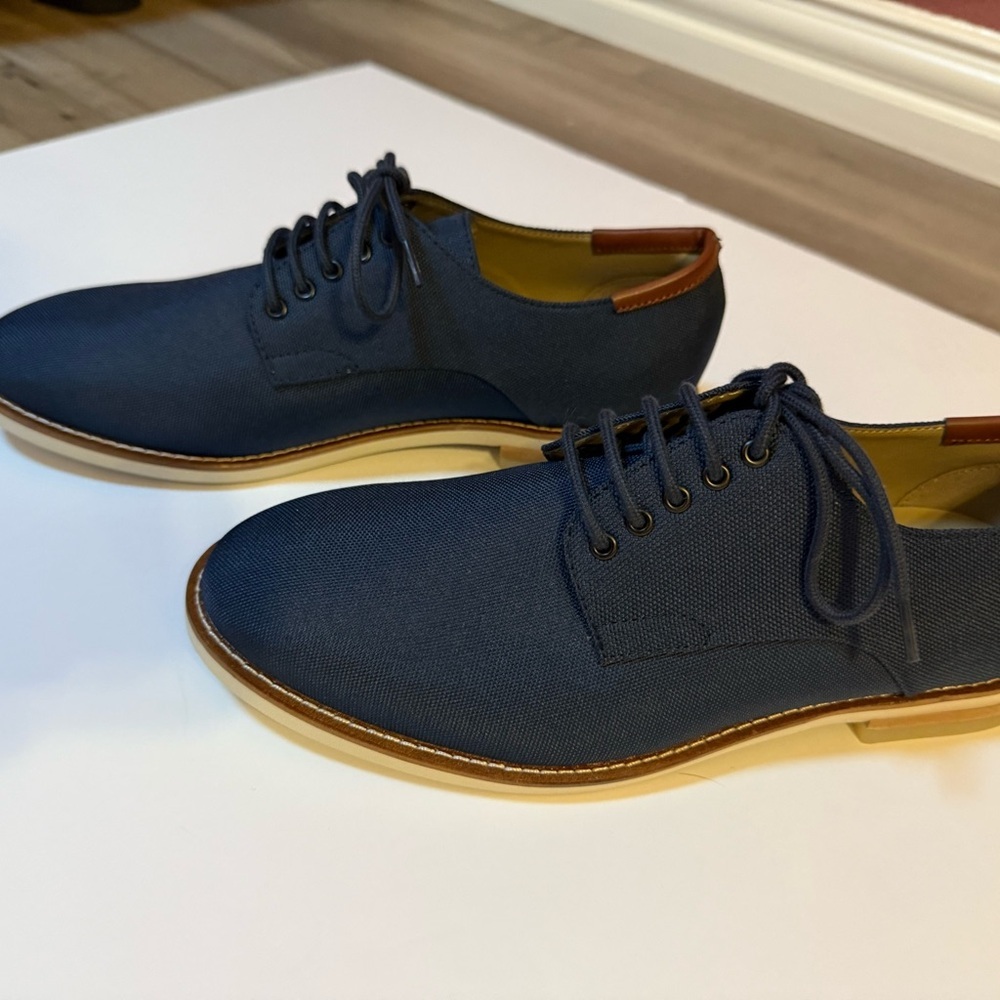 Calvin Klein Men's Navy Shoes Size 8 Adeso Oxford - Picture 4 of 6